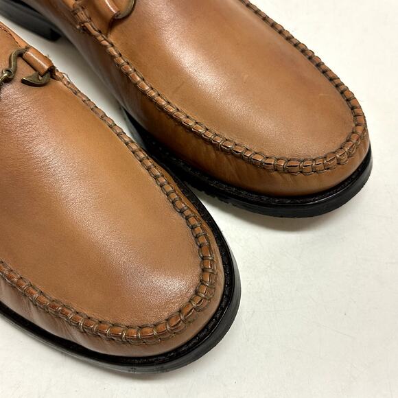 EXCELLENT Tommy Bahama Maya Bay Bit Loafer Fish Hook Tan Brown Size 9 - Picture 8 of 15